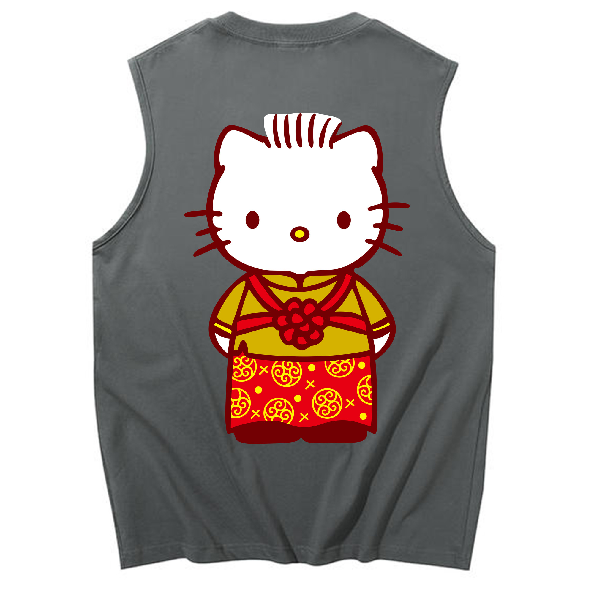 （画像用） Hello Kitty ハローキティ コットン100％タンクトップ（背面プリント）